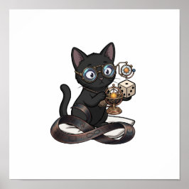 Lady Justice Black Cat Anwaltskanzlei Wandposter Poster