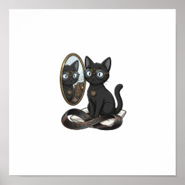 Lady Justice Black Cat Anwaltskanzlei Wandposter Poster