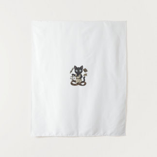 Lady Justice Black Cat Anwaltskanzlei Wandposter Wandteppich