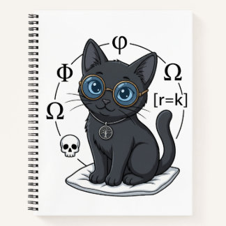 Lady Justice Black Cat Jurastudienjournal Notizbuch