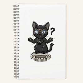 Lady Justice Black Cat Jurastudienjournal Notizbuch