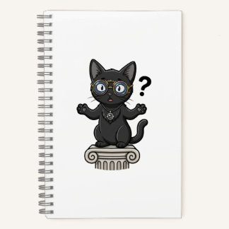 Lady Justice Black Cat Jurastudienjournal Notizbuch
