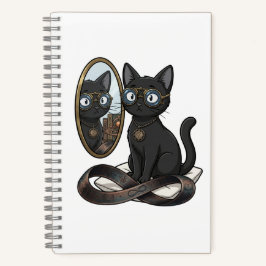 Lady Justice Black Cat Juristische Zeitschrift Notizbuch