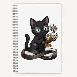Lady Justice Black Cat Juristische Zeitschrift Notizbuch