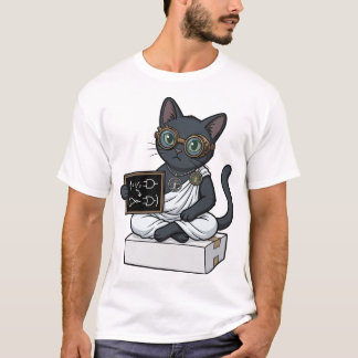 Lady Justice Black Cat Philosophie & Recht T-Shirt