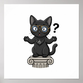 Lady Justice Black Cat Rechtsanwaltsbüro Wandposte Poster