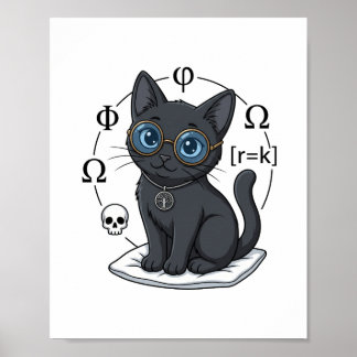 Lady Justice Black Cat Rechtsanwaltskanzlei Wandpo Poster