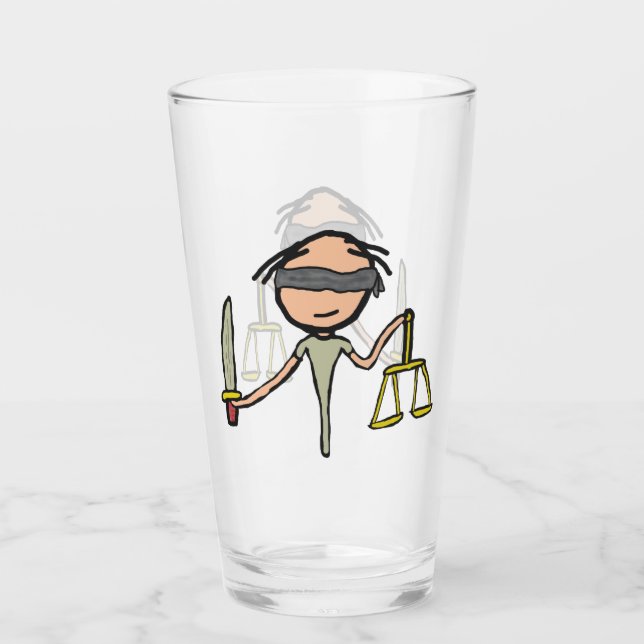 Lady Justice Glas (Vorderseite)
