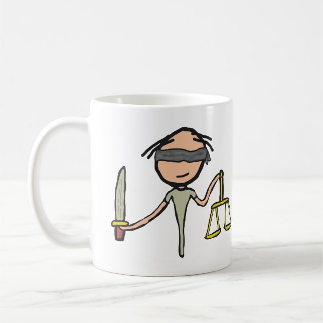 Lady Justice Kaffeetasse (Links)