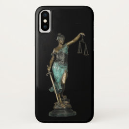Lady Justice on Black Velvet Case-Mate iPhone Hülle