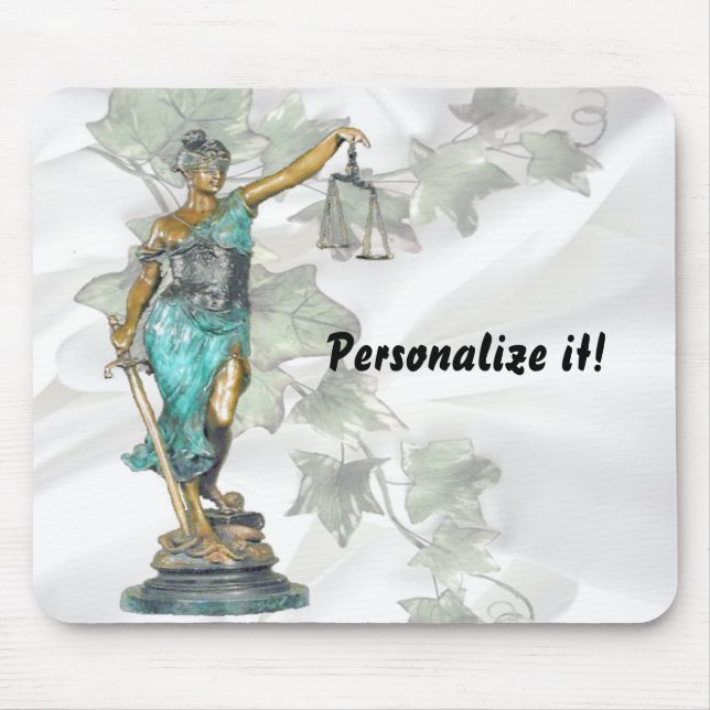Lady Justice on Satin and Ivy Mousepad (Vorne)