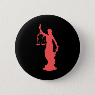 Lady Justice Pink Button