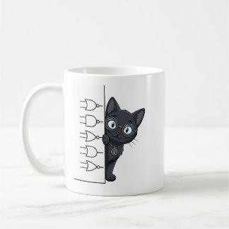 Lady Justice Schwarze Katze Anwalt Kaffee Tasse