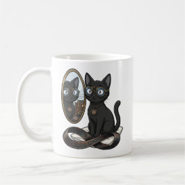 Lady Justice Schwarze Katze Anwalt Kaffeetasse