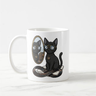 Lady Justice Schwarze Katze Anwalt Kaffeetasse