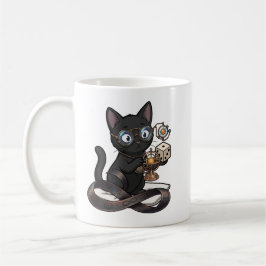 Lady Justice Schwarze Katze Anwalt Kaffeetasse