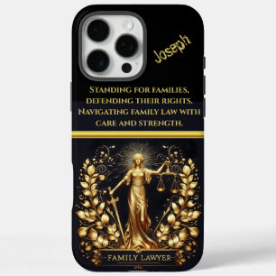 Lady Justice symbolisiert Recht und Familienrechte iPhone 16 Pro Max Hülle