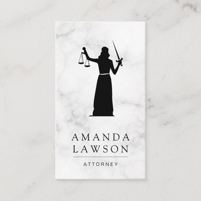 Lady | Justiz | Anwaltskarte Terminkarte (Vorderseite)