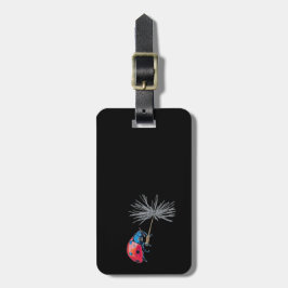 Lady-Käfer auf einem Löwenzahn Gepäckanhänger