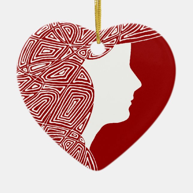 Lady Keramikornament (Vorne)