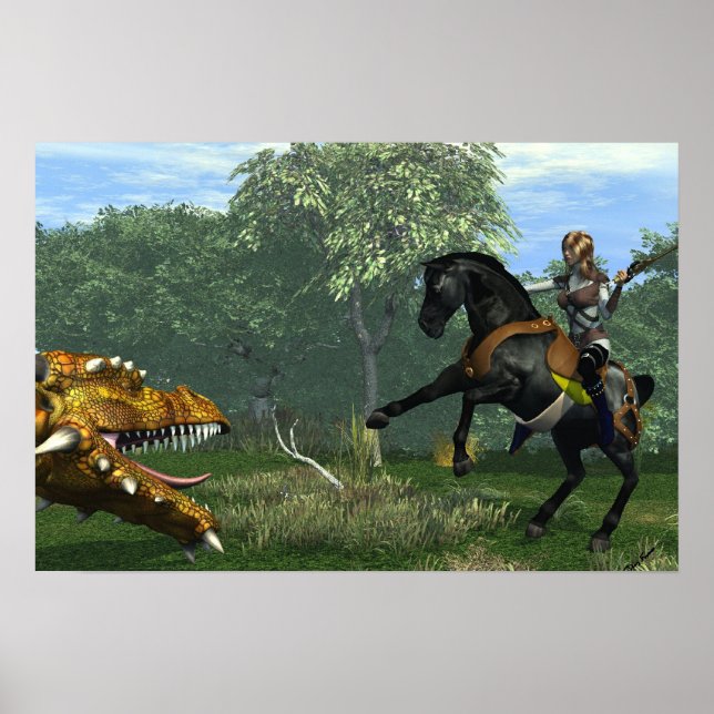 Lady Knight und der Drache Poster (Vorne)