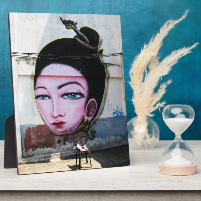 Lady Lao Graffiti Street Art Fotoplatte (Seite)