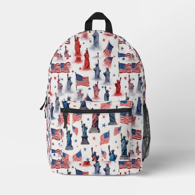 Lady Liberty 1 Bedruckter Rucksack (Vorderseite)