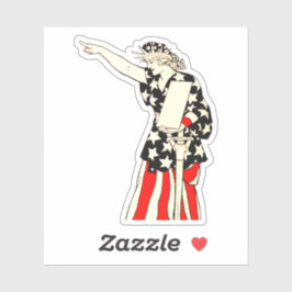 Lady Liberty Americana Patriotic Aufkleber