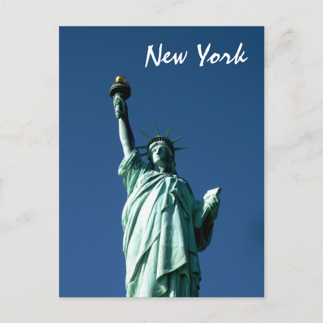 Lady Liberty (Farbe) Postkarte (Vorderseite)