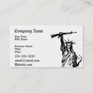 Lady Liberty FFL-Händler Geschäftskarte Visitenkarte