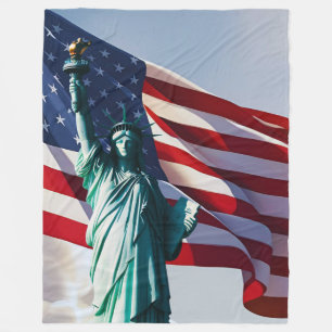 Lady Liberty Fleecedecke