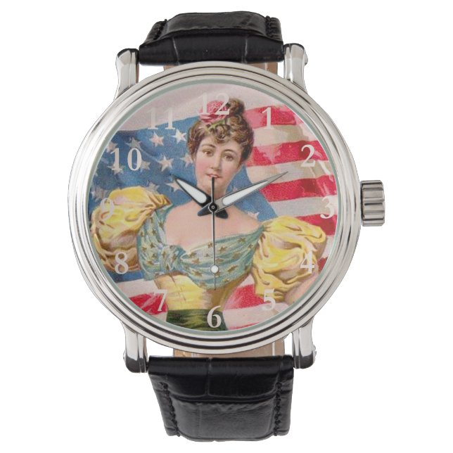 Lady Liberty Independence Armbanduhr (Vorderseite)