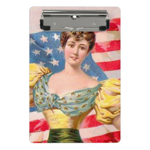 Lady Liberty Independence Mini Klemmbrett