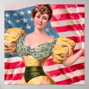 Lady Liberty Independence Poster