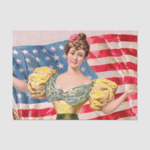 Lady Liberty Independence Seidenpapier