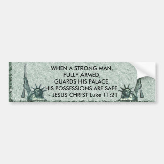 LADY LIBERTY - JESUS QUOTE - WAFFEN AUTOAUFKLEBER