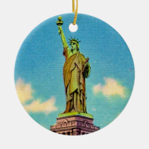 Lady Liberty Keramik Ornament