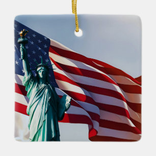 Lady Liberty Keramikornament