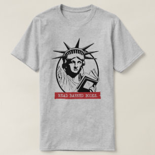 Lady Liberty las verbotene Bücher T-Shirt