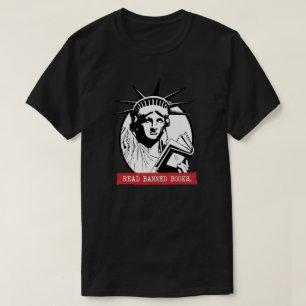 Lady Liberty liest verbotene Bücher T-Shirt