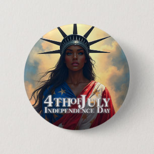 Lady Liberty neu interpretiert – Ein neues Gesicht Button