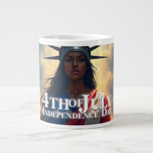 Lady Liberty neu interpretiert – Ein neues Gesicht Jumbo-Tasse