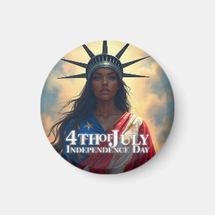 Lady Liberty neu interpretiert – Ein neues Gesicht Magnet