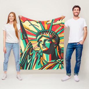 LADY LIBERTY-NYC GROOVE 5 FLEECEDECKE