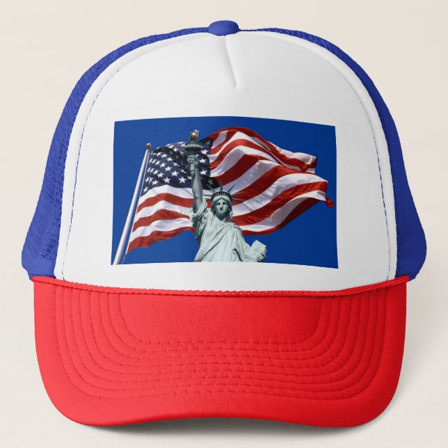 Lady Liberty, Old Glory Truckerkappe (Vorderseite)