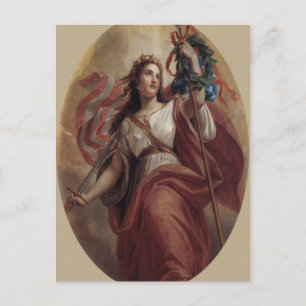 Lady Liberty Postcard Postkarte