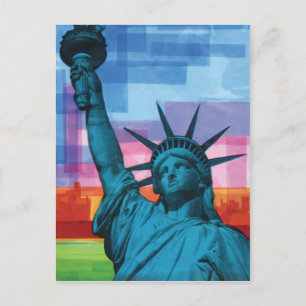 Lady Liberty Postkarte