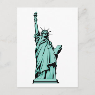 Lady Liberty Postkarte