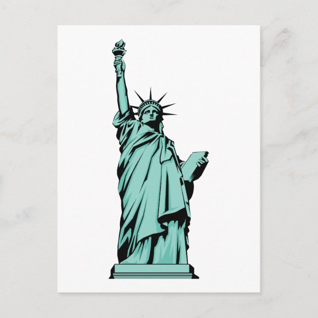 Lady Liberty Postkarte (Vorderseite)