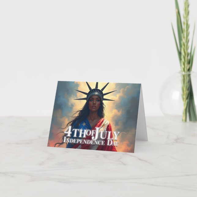 Lady Liberty Reimagined - Ein neues Gesicht der Fr Karte (Vorderseite)